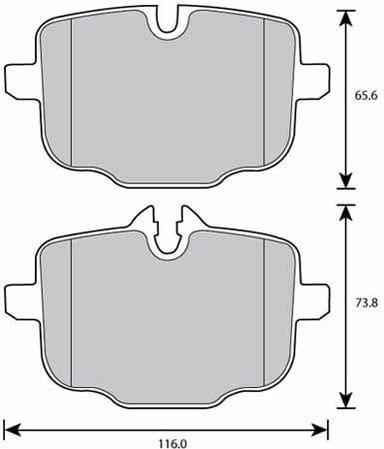FERODO BRAKE PAD SET (4)