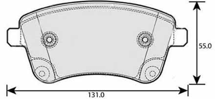 PREMIUM BRAKE PAD SET (4)