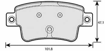 FERODO BRAKE PAD SET (4)