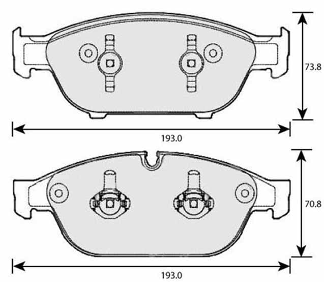 PREMIUM BRAKE PAD SET (4)