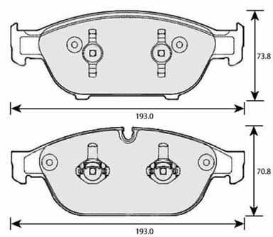 PREMIUM BRAKE PAD SET (4)
