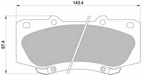 PREMIUM BRAKE PAD SET (4)