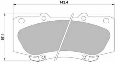 PREMIUM BRAKE PAD SET (4)