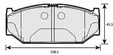 PREMIUM BRAKE PAD SET (4)