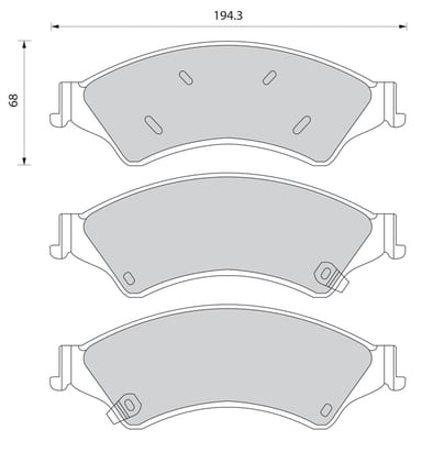 FERODO BRAKE PAD SET (4)