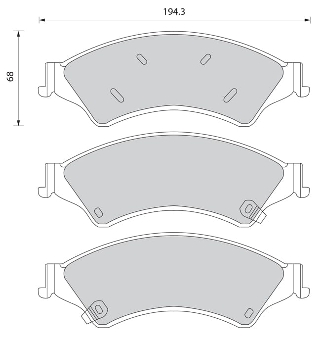 FERODO BRAKE PAD SET (4)