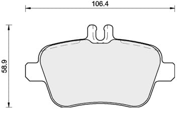 OE GERMAN PADS (SET OF 4)