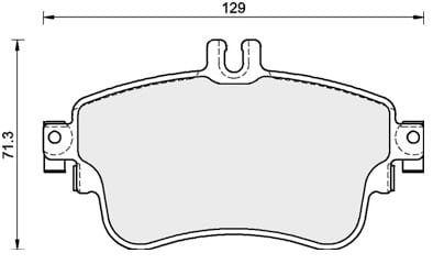 FERODO BRAKE PAD SET (4)