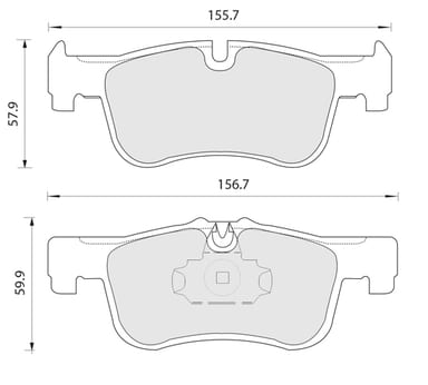 FERODO BRAKE PAD SET (4)