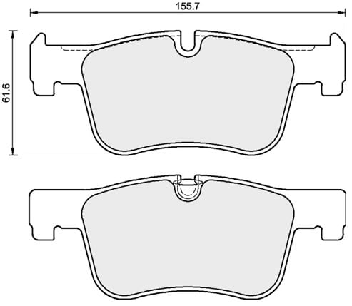 FERODO BRAKE PAD SET (4)
