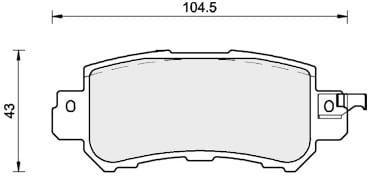 FERODO BRAKE PAD SET (4)
