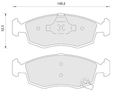 PREMIUM BRAKE PAD SET (4)