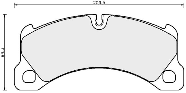 OE GERMAN PADS (SET OF 4)
