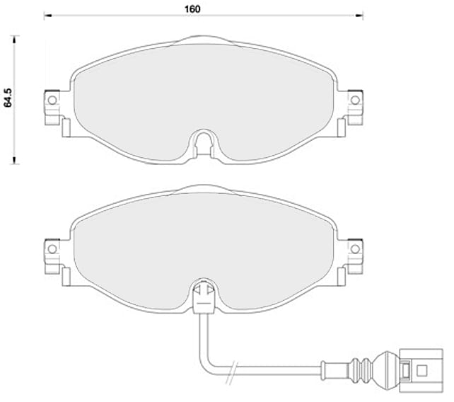 OE GERMAN PADS (SET OF 4)