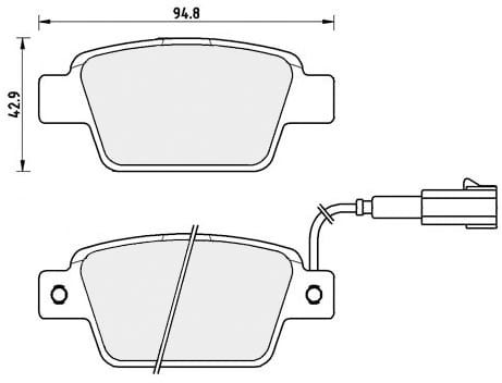 FEROD BRAKE PAD SET (4)