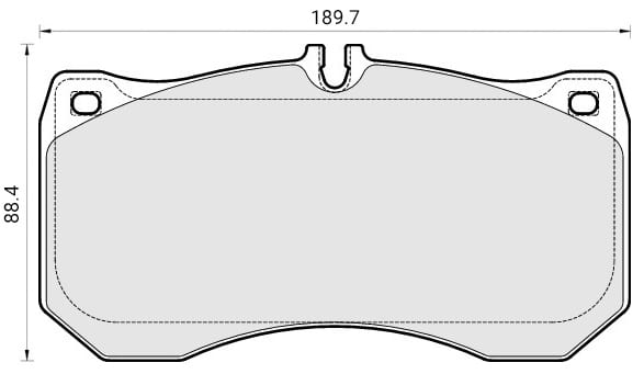 OES BRAKE PAD SET (4)