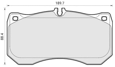 OES BRAKE PAD SET (4)