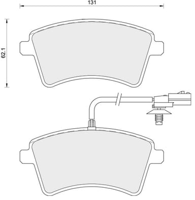 PREMIUM BRAKE PAD SET (4)