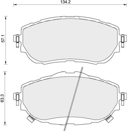 PREMIUM BRAKE PAD SET (4)