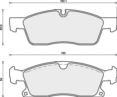 PREMIUM BRAKE PAD SET (4)