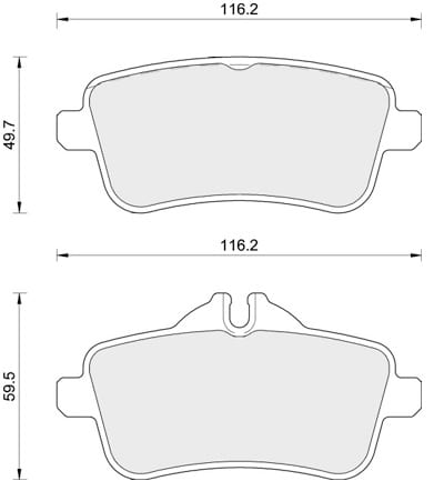 FERODO BRAKE PAD SET (4)