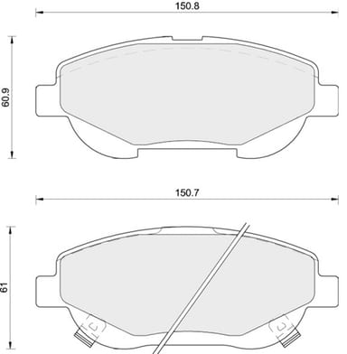 FERODO BRAKE PAD SET (4)