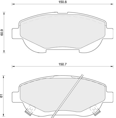 FERODO BRAKE PAD SET (4)