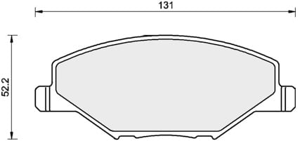 FERODO BRAKE PAD SET (4)