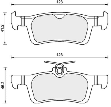FERODO BRAKE PAD SET (4)