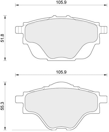 PREMIUM BRAKE PAD SET (4)