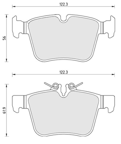 OE GERMAN PADS (SET OF 4)
