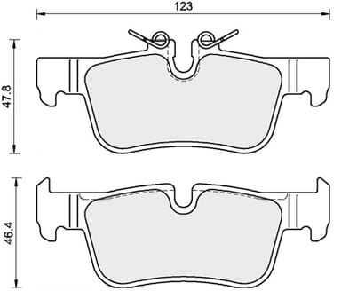 OE GERMAN PADS (SET OF 4)