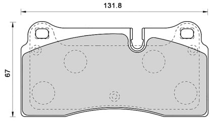 FERODO BRAKE PAD SET (4)