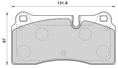 FERODO BRAKE PAD SET (4)