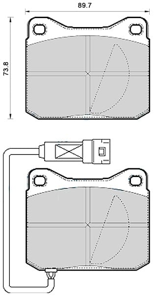 PREMIUM BRAKE PAD SET (4)