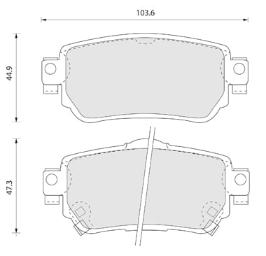 PREMIUM BRAKE PAD SET (4)