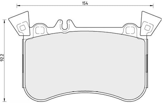 PREMIUM BRAKE PAD SET (4)