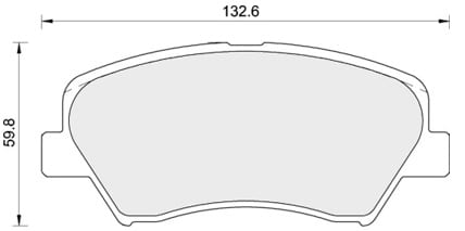 FERODO BRAKE PAD SET (4)