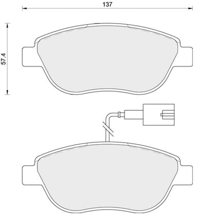 PREMIUM BRAKE PAD SET (4)