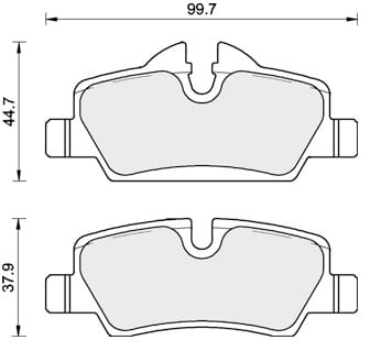 FERODO BRAKE PAD SET (4)