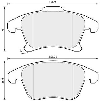 PREMIUM BRAKE PAD SET (4)