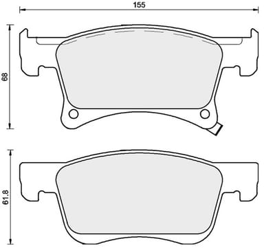 PREMIUM BRAKE PAD SET (4)