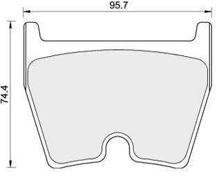 FERODO BRAKE PAD SET (4)