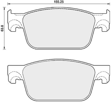 OE GERMAN PADS (SET OF 4)