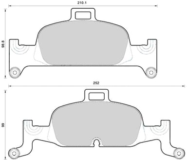 OE GERMAN PADS (SET OF 4)