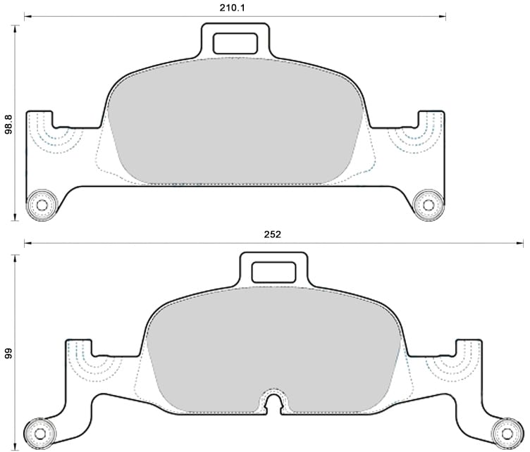 OE GERMAN PADS (SET OF 4)