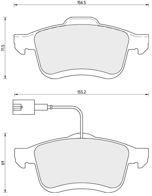 FERODO BRAKE PAD SET (4)
