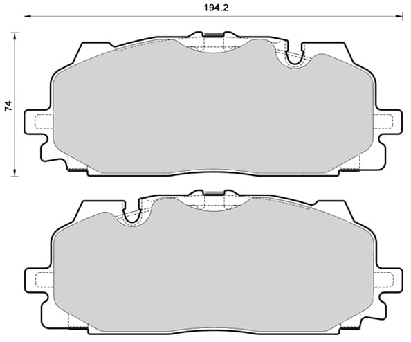 OE GERMAN PADS (SET OF 4)