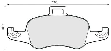 FERODO BRAKE PAD SET (4)