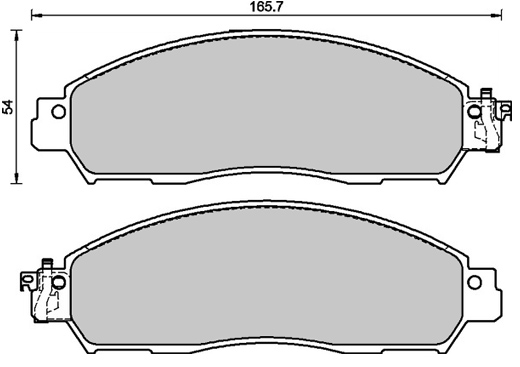 Nissan Navara 15- Navara Np300 D23 4X4 Front - Brake Pads and Shoes ...